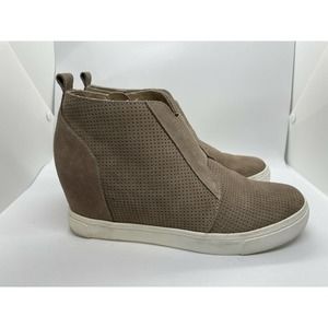 Steve Madden Wavery Wedge Comfort Sneaker, Women's Size 6M, Taupe MSRP $90